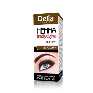 Delia henna voor wenkbrauwen bruin klein 2 ml