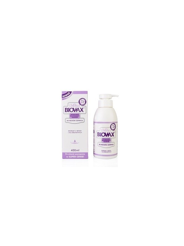 L'biotica BIOVAX Shampoo for dark hair 400 ml