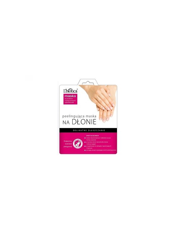 L'biotica PEELING MASK FOR HANDS IN THE FORM OF SOAPED GLOVES 26 g