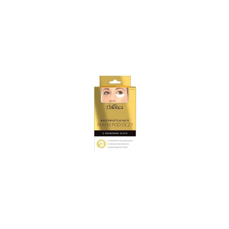 L'biotica Collagen Eye Patches Illuminating with Gold Particles 3x2 pcs.