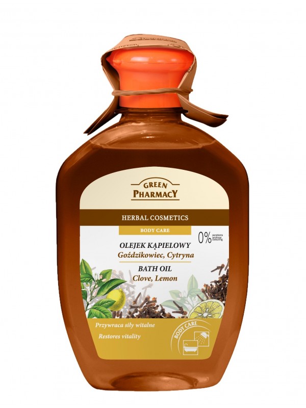 Green Pharmacy Kruidnagel en Citroen Badolie 250 ml