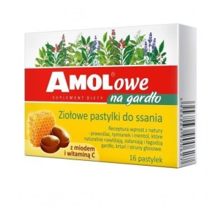 Amolowe throat honey with vitamin C 16 lozenges