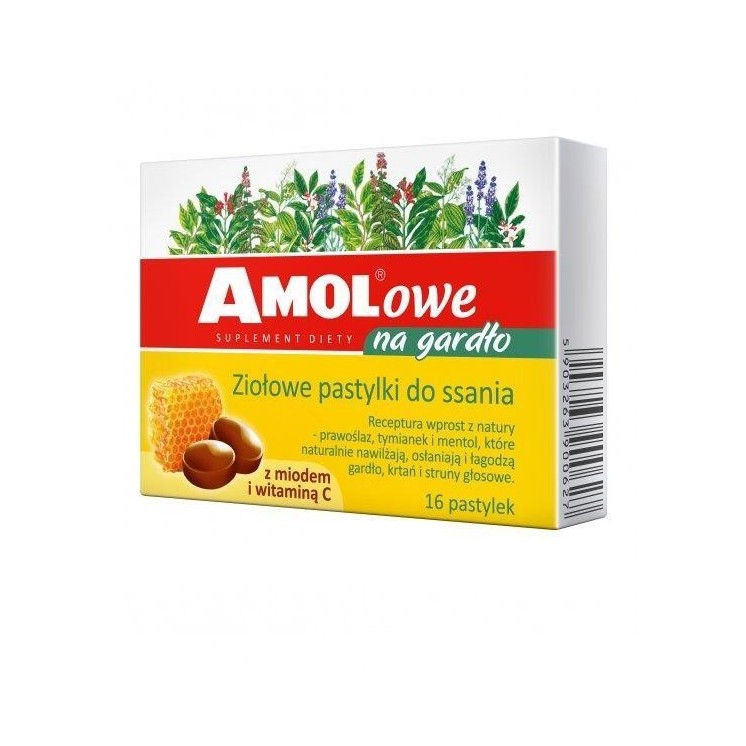 Amolowe keelhoning met vitamine C 16 zuigtabletten