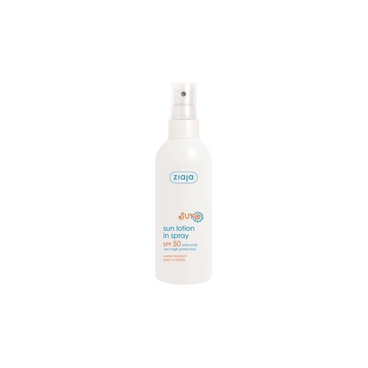 Ziaja Sun Moisturizing Sunscreen Emulsion Waterproof SPF50 +/ Spray 170 ml