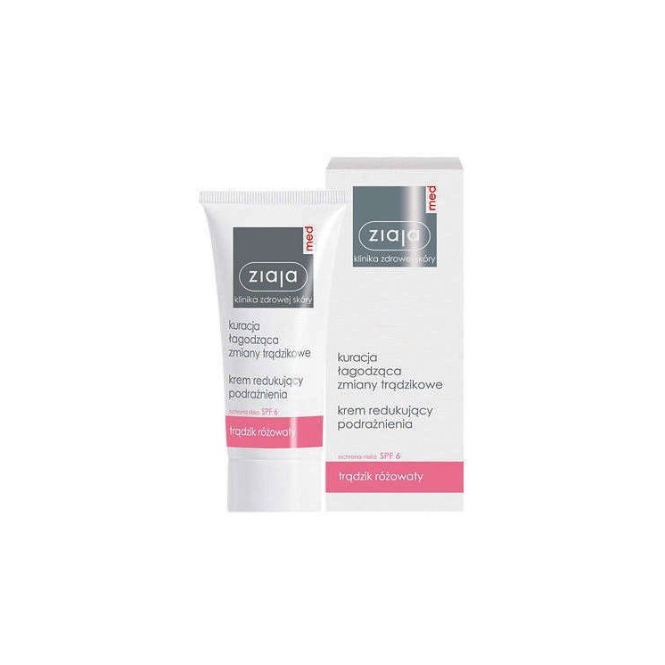 Ziaja Med Antibacteriële Gezichtscrème voor Rosacea 50 ml