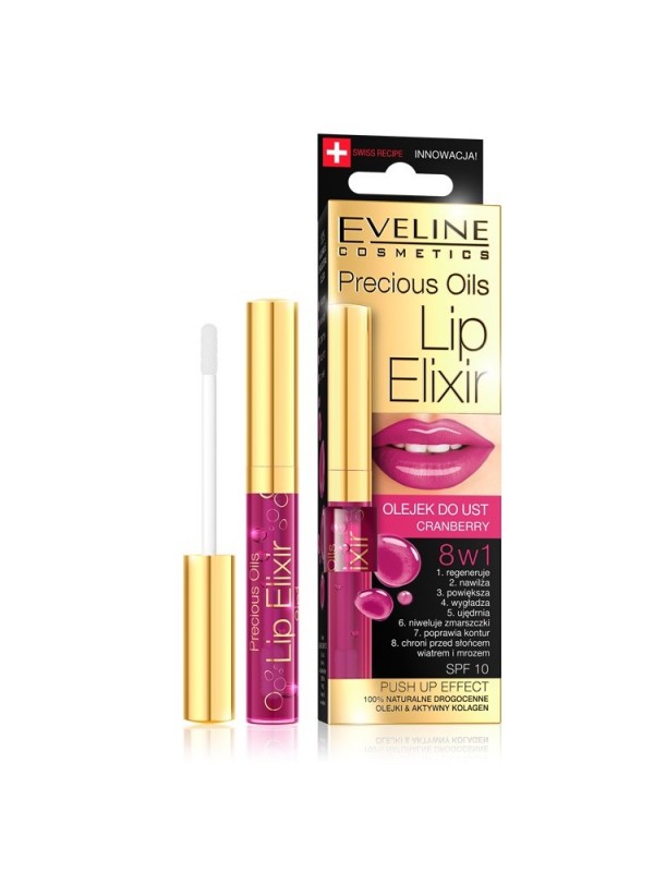 Eveline Lip Elixir Cranberry lip oil