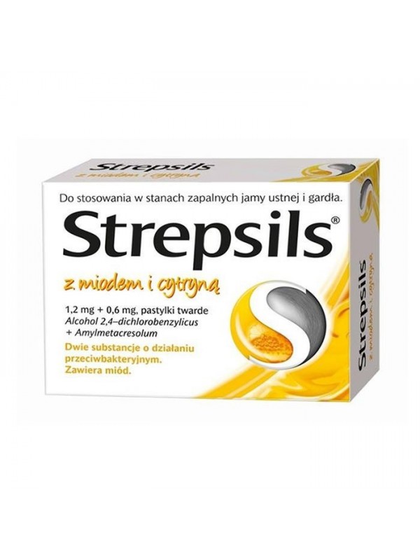 Strepsils з медом і лимоном 24 пастилки