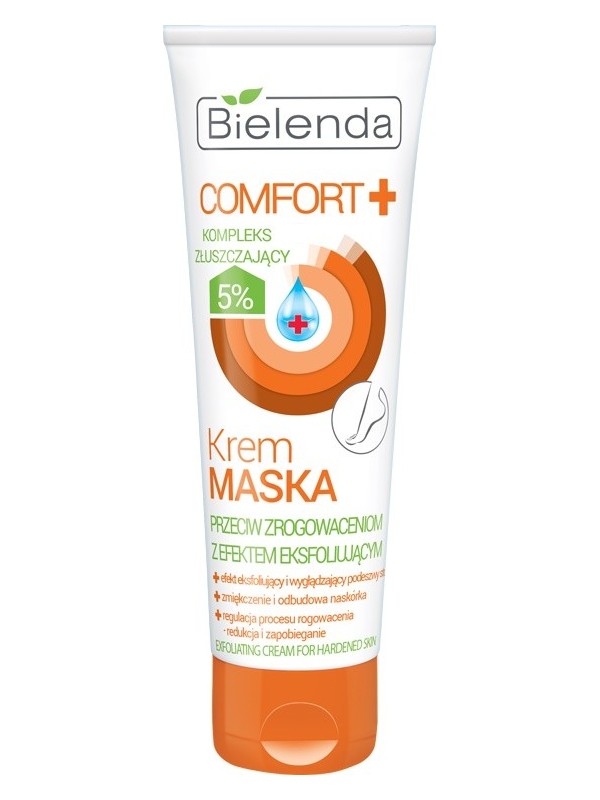 Bielenda Comfort Cream Маска для ніг проти мозолів з відлущуючим і розгладжуючим ефектом 100 мл