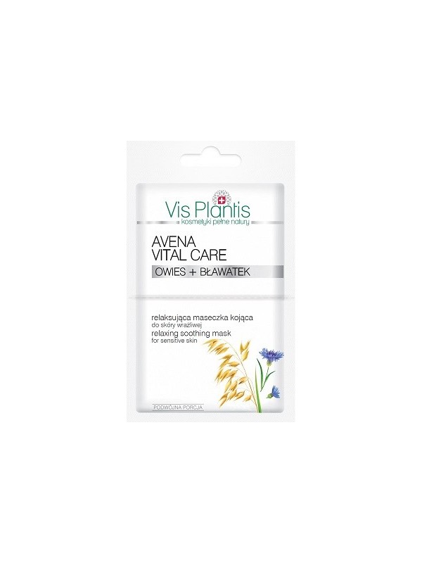 Vis Plantis Avena Vital Care Maseczka relaksująca do skóry wrażliwej 2x7 ml