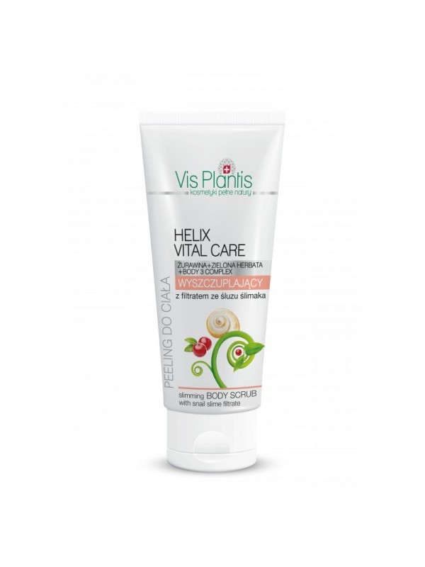 Vis Plantis Helix Vital Care Kremowy peeling do ciała z efektem wyszczuplania, z filtratem śluzu ślimaka 200 ml