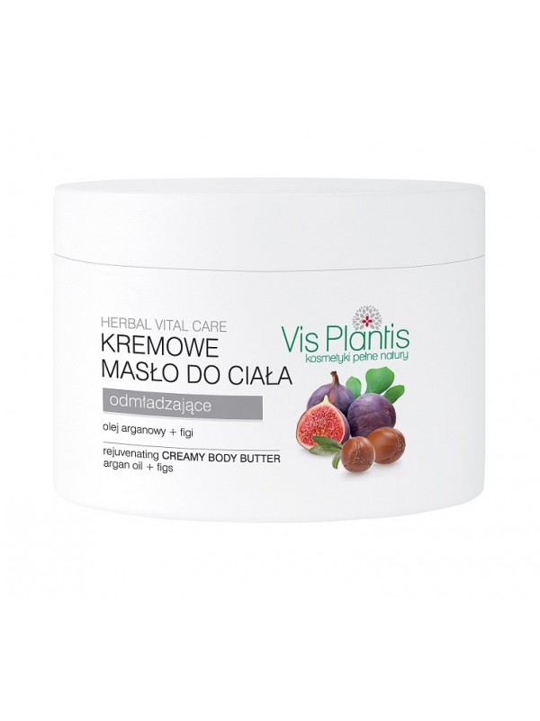 Vis Plantis Herbal Vital Care Kremowe masło do ciała odmładzające, olejek arganowy i figa 250 ml