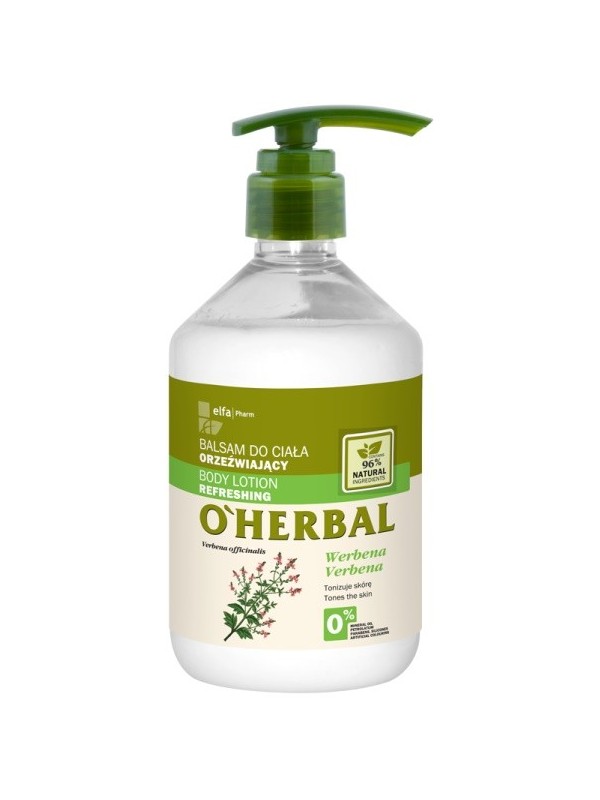 O'Herbal Orzeźwiający BALSAM DO CIAŁA z ekstraktem z werbeny 500 ml