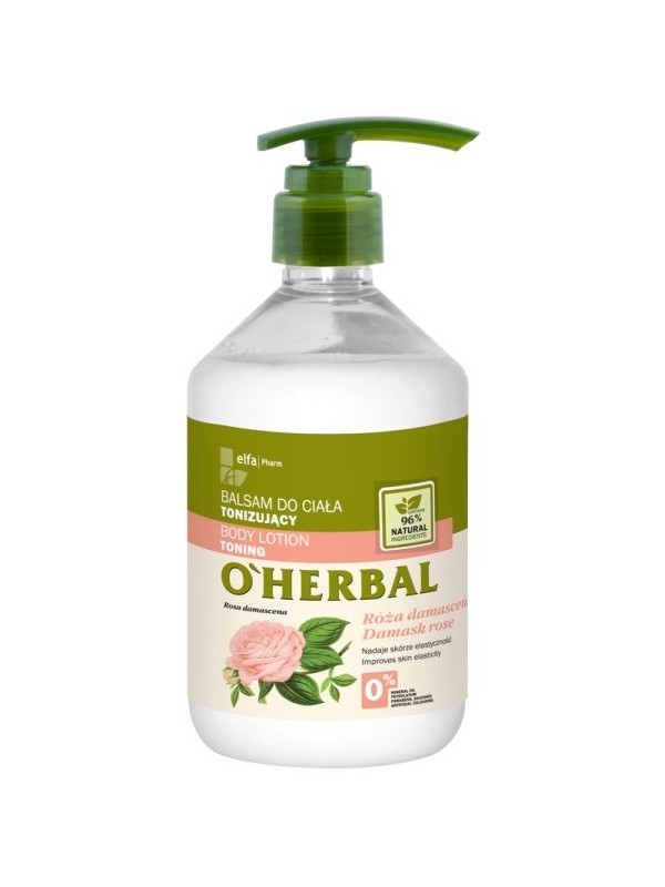 O'Herbal Toning BODY LOTION met damastrozenextract 500 ml