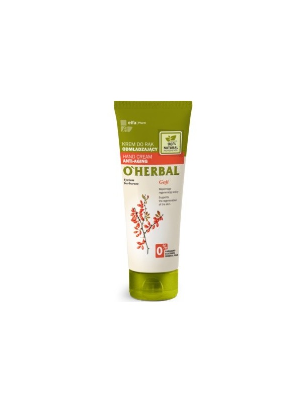 O'Herbal Rejuvenating hand cream with goji berry extract 75 ml