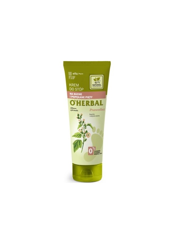 O'Herbal FOOT CREAM for dry and cracked heels with marshmallow extract 75 ml