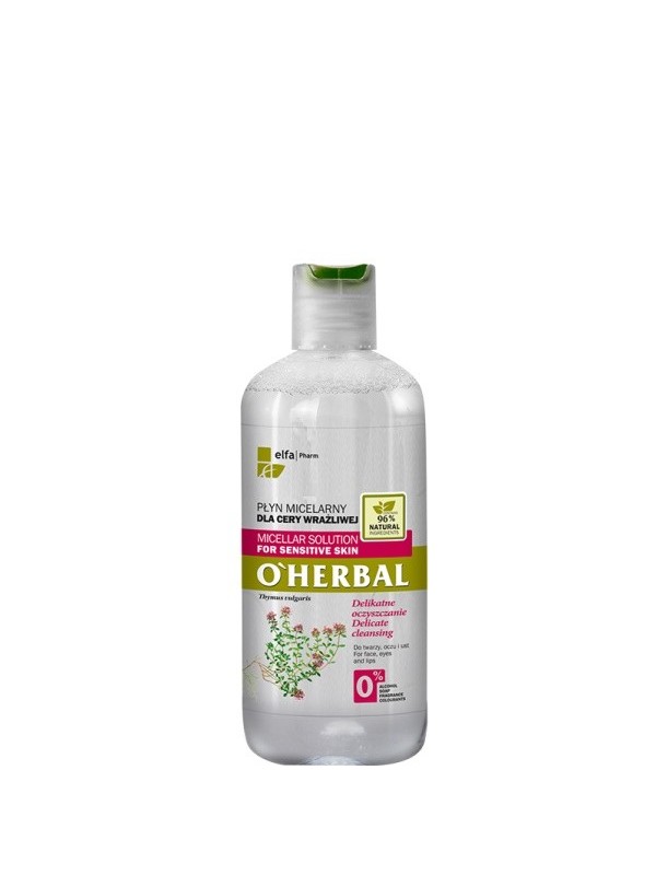 O'Herbal PŁYN MICELARNY dla cery wrażliwej z ekstraktem z tymianku 250 ml