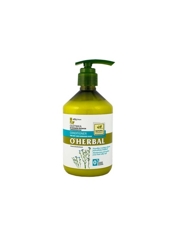 O'Herbal Conditioner voor droog en beschadigd haar met vlasextract 500 ml