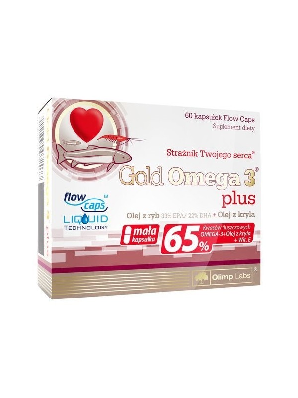 Gold Omega 3 plus vitamin E 60 capsules