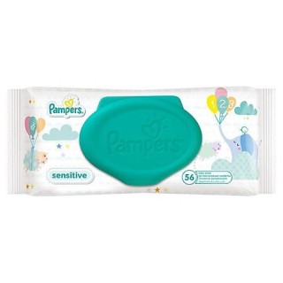 Серветки вологі Pampers Sensitive 52 шт