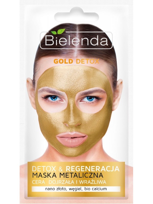 Bielenda GOLD DETOX Детоксикуюча маска для зрілої та чутливої шкіри 8 г