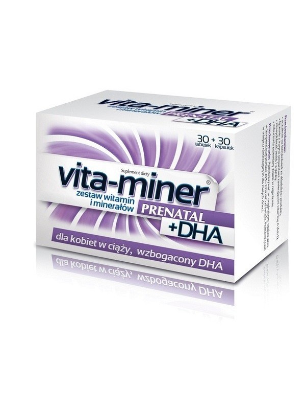 Vita-miner Prenatal + DHA 60 tabletek