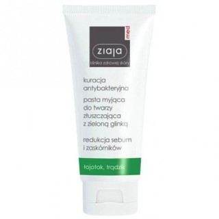 Ziaja Med Pâte lavante et exfoliante antibactérienne à l'argile verte 75 ml