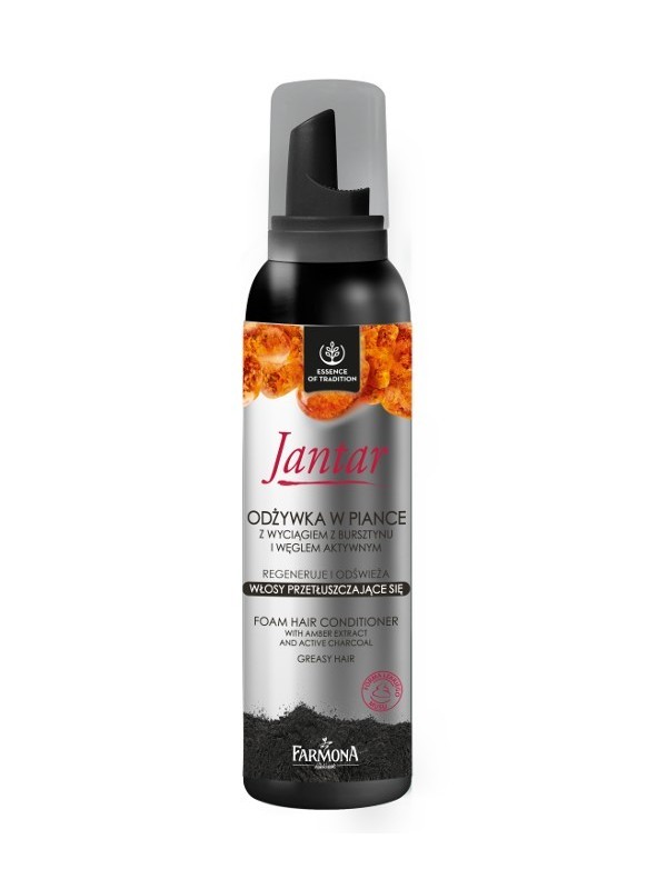 Farmona Jantar Foam hair conditioner with amber extract and activated carbon for oily hair 180 m