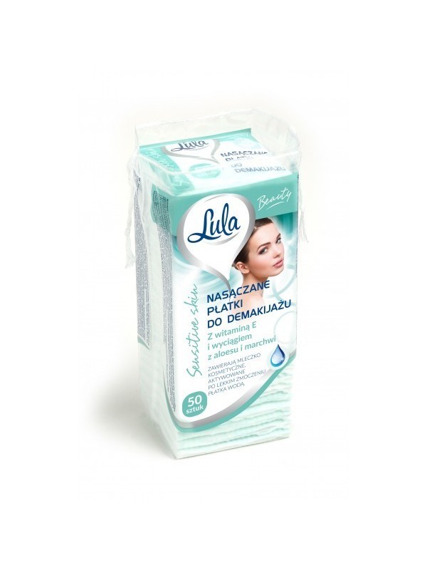 Подушечки для зняття макіяжу Lula Beauty Soaked Sensitive з алое 50 шт