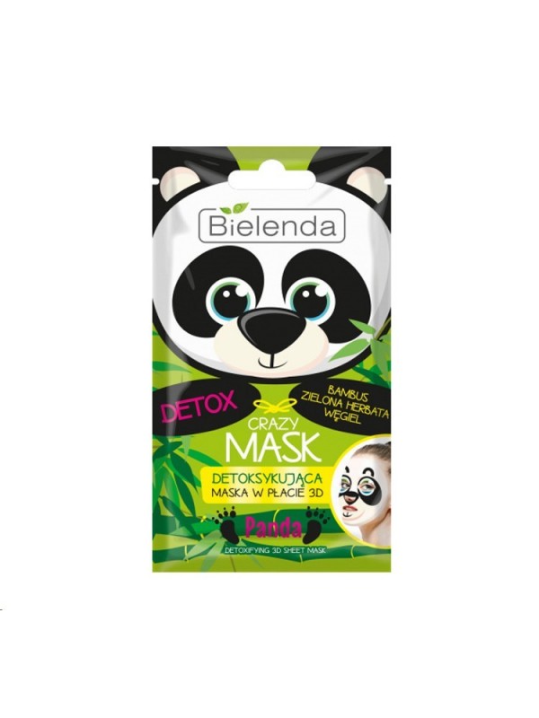 Bielenda Crazy Mask детоксикуюча панда листова маска 1 шт