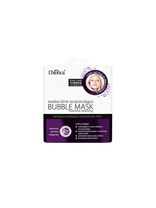 L'biotica BUBBLE MASK REINIGINGSMASKER 23 ml STOF