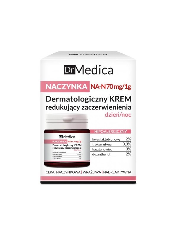 Bielenda Dr Medica Capillaries Дерматологічний крем для зменшення почервоніння день/ніч 50 мл