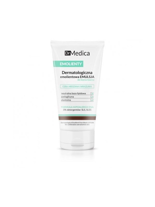 Bielenda Dr Medica Emollients Emollient face wash emulsie voor de gecombineerde en gevoelige huid 150 g