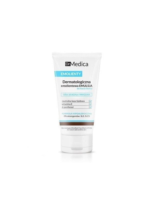 Bielenda Dr Medica Emollients Emollient очищаюча емульсія для зрілої та чутливої шкіри обличчя 150 г