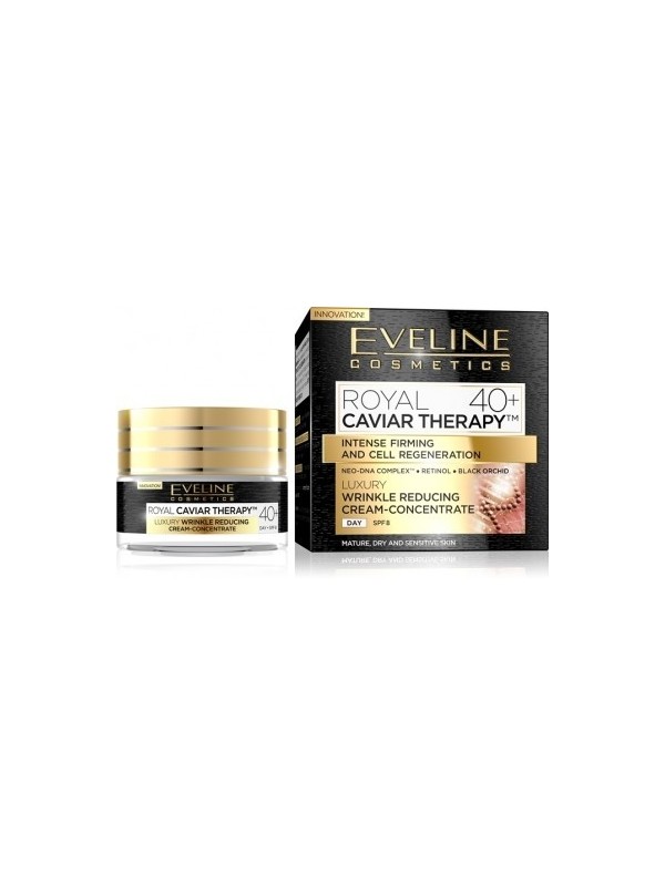 Денний крем-концентрат для обличчя Eveline Royal Caviar Therapy 40+ luxurious 50 мл