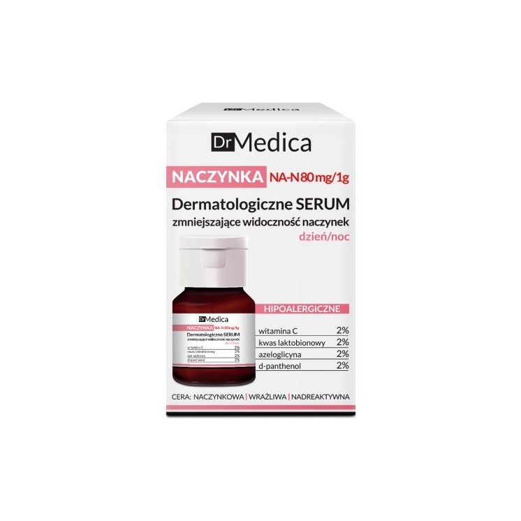 Bielenda Dr Medica Dermatologische haarvaten Serum verminderen roodheid dag/nacht 30 ml