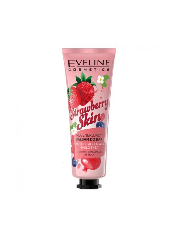 Відновлюючий бальзам для рук Eveline Strawberry Skin Гранат + ягоди асаї + масло ши 50 мл