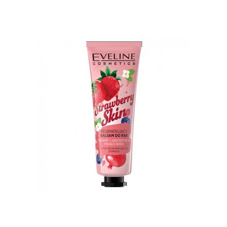 Бальзам для рук Eveline Strawberry Skin Regenerating Hand Balm Pomegranate + Acai Berries + Shea Butter 50 мл