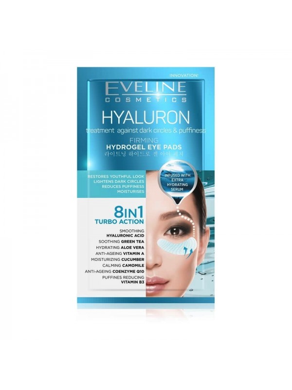 Eveline Hyaluron 8in1 hydro oogkussentjes, 2 stuks