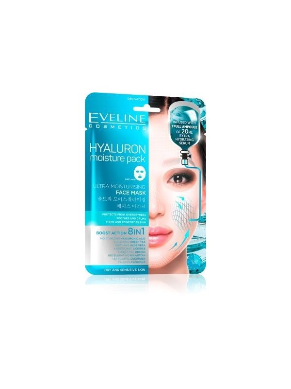 Eveline Ultra-hydraterend sheetmasker met hyaluronzuur