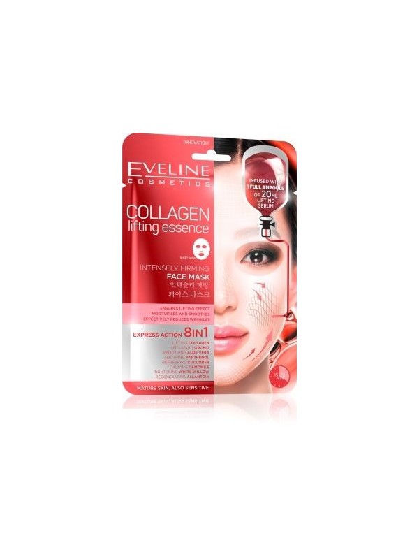 Eveline Strongly lifting sheet mask with collagen on the fabric