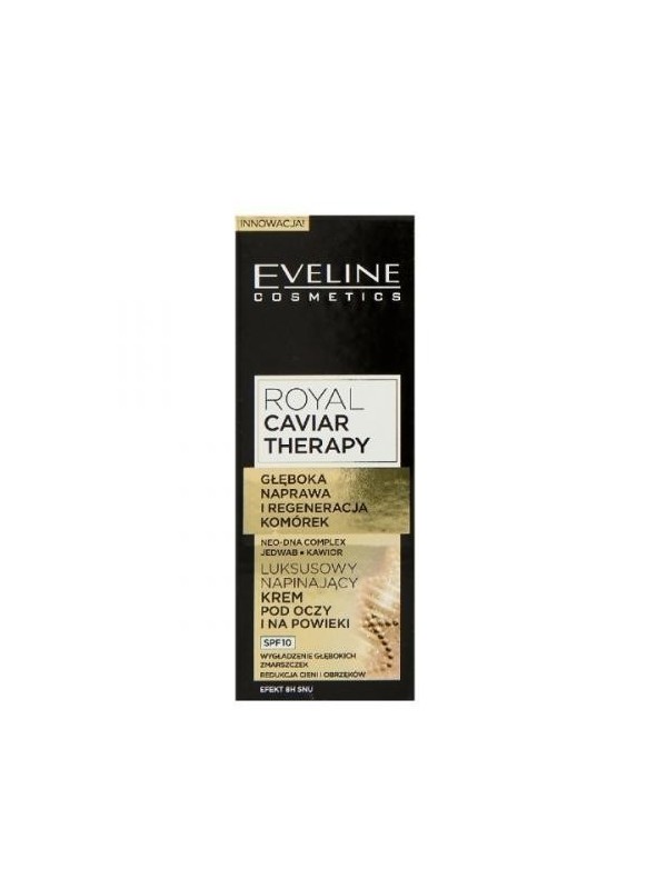 Eveline Royal Caviar Therapy Luksusowy Napinający krem pod oczy i powieki 15 ml