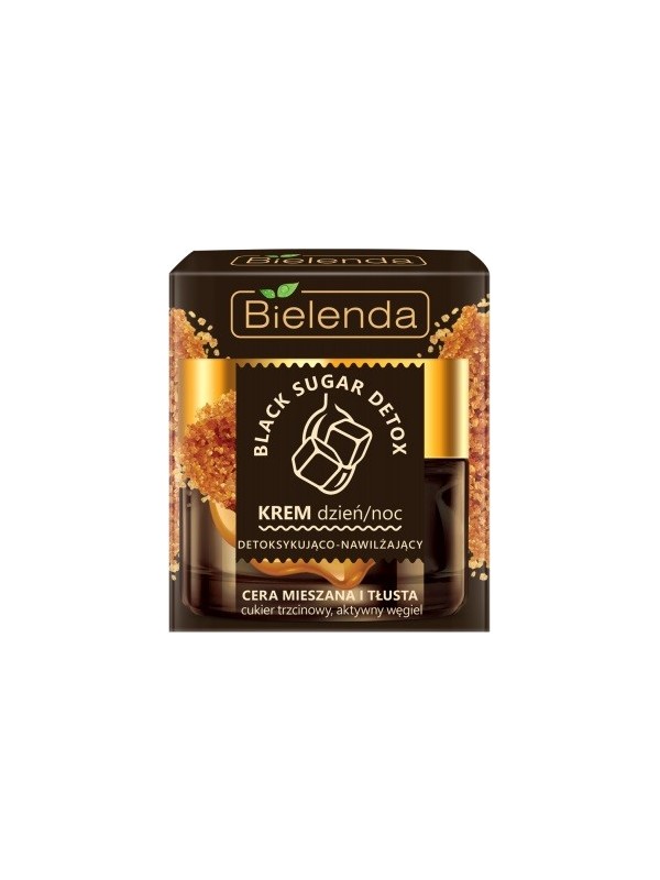 Bielenda BLACK SUGAR DETOX Детоксикуючий і зволожуючий денний/нічний крем 50 мл