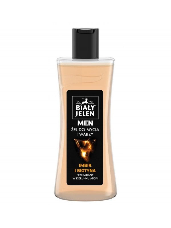 Biały Jeleń Face wash gel for men with ginger 265 ml