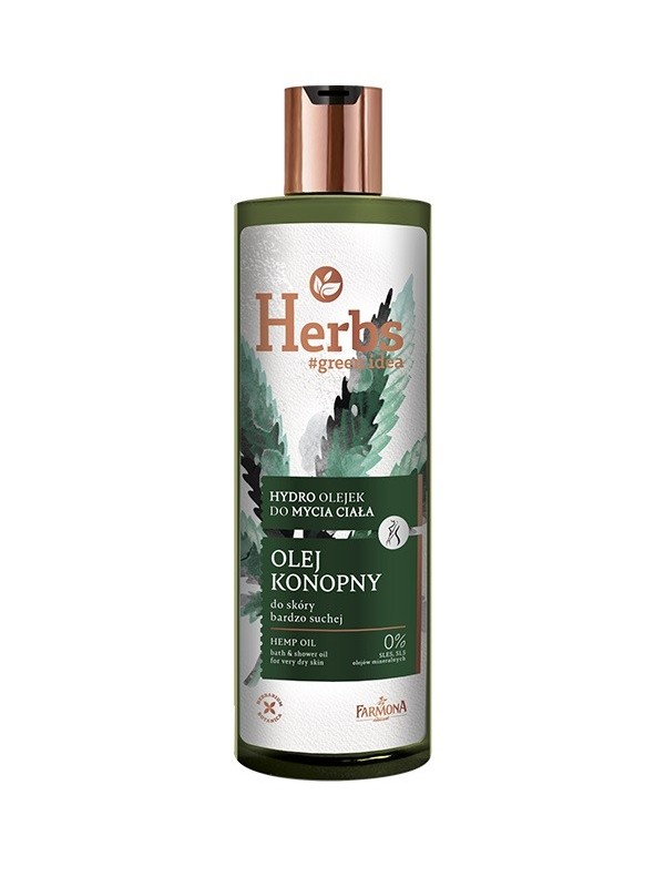 Farmona Herbs Hydro Body Wash Hennepolie voor zeer droge huid 400 ml