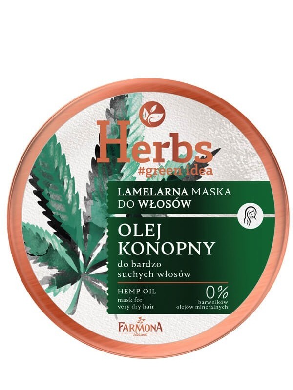 Farmona Herbs Lamellar Hair Mask Конопляна олія для дуже сухого волосся 250 мл