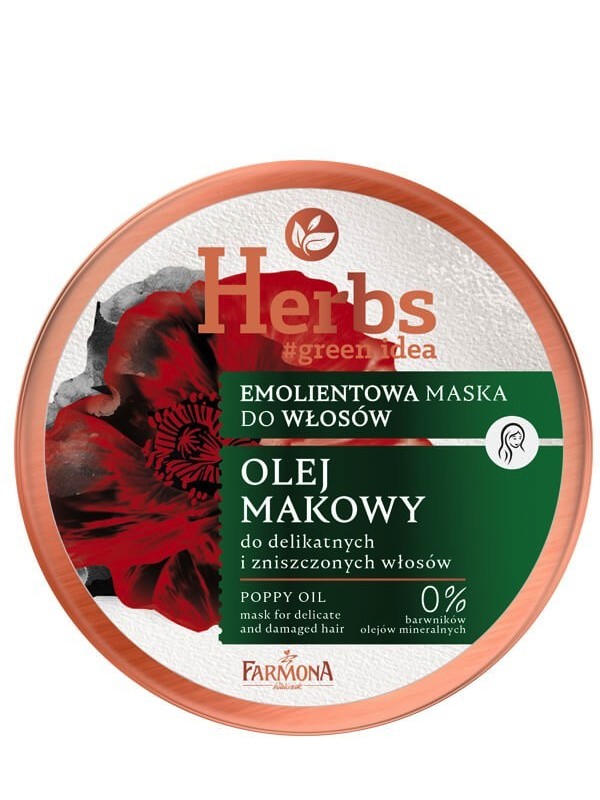 Farmona Herbs Emollient Hair Mask Poppy Oil для ніжного та пошкодженого волосся 250 мл