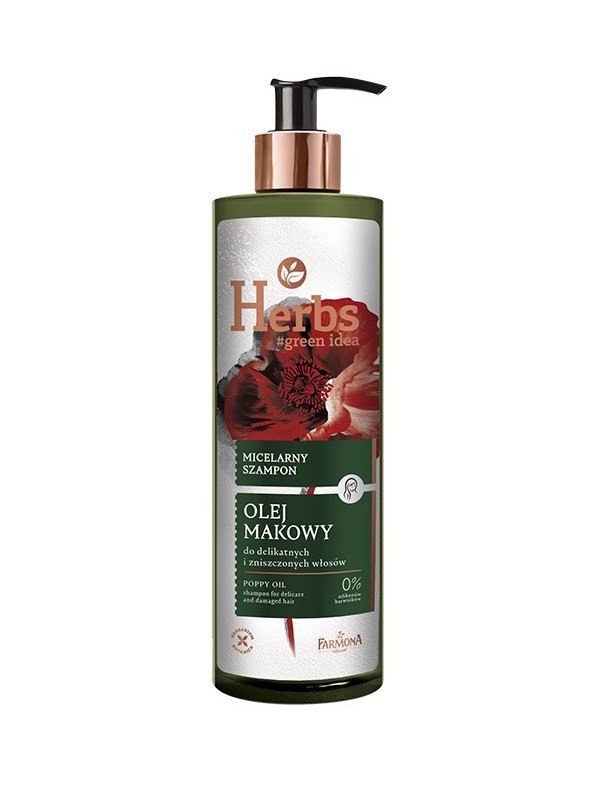 Farmona Herbs Micellar Shampoo Maanzaadolie voor delicaat en beschadigd haar 400 ml