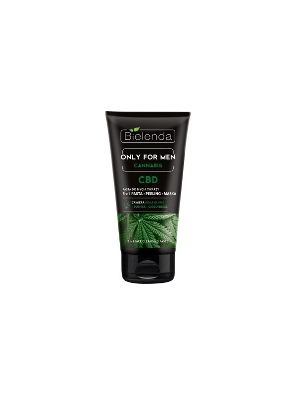 Bielenda ONLY FOR MEN CANNABIS Face wash paste 3in1 paste, peeling , mask 150 g