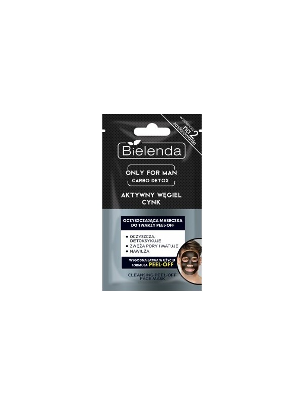 Bielenda ONLY FOR MAN Cleansing face mask PEEL-OFF 2x5 g