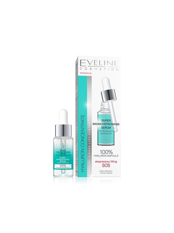 Eveline Hyaluron & Collagen Super концентрована serum від зморшок 18 мл